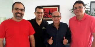 Fábio Bentes, Paulo Mota Filho, Eduardo Bandeira de Melo e André Cavalcante