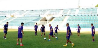 Jogadores remistas realizam atividade física em Fortaleza-CE