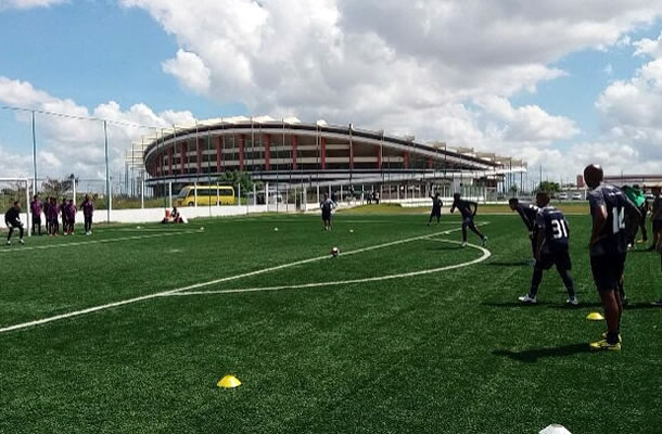 Jogadores remistas realizam atividade física