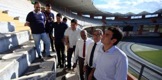 Fábio Bentes acompanhou a visita do governador Helder Barbalho ao estádio Mangueirão