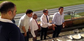 Fábio Bentes acompanhou a visita do governador Helder Barbalho ao estádio Mangueirão