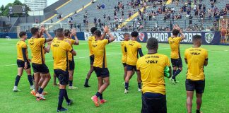 Jogadores remistas realizam atividade física – Foto: Samara Miranda (Clube do Remo)