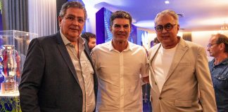 Antônio Carlos Teixeira (Tonhão), Helder Barbalho e Sérgio Papellin – Foto: Samara Miranda (Clube do Remo)