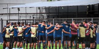 Jogadores remistas realizam atividade física – Foto: Samara Miranda (Clube do Remo)